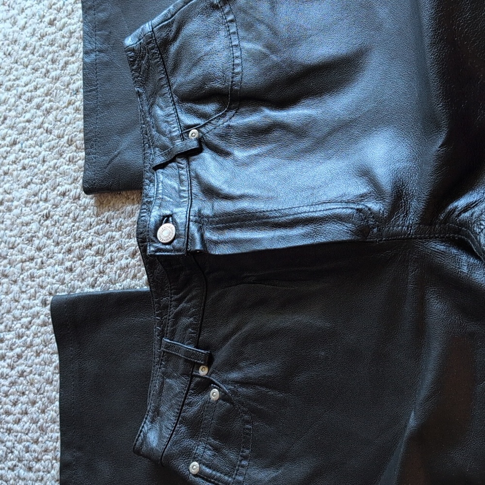 Newport news jeanology collection leather pants